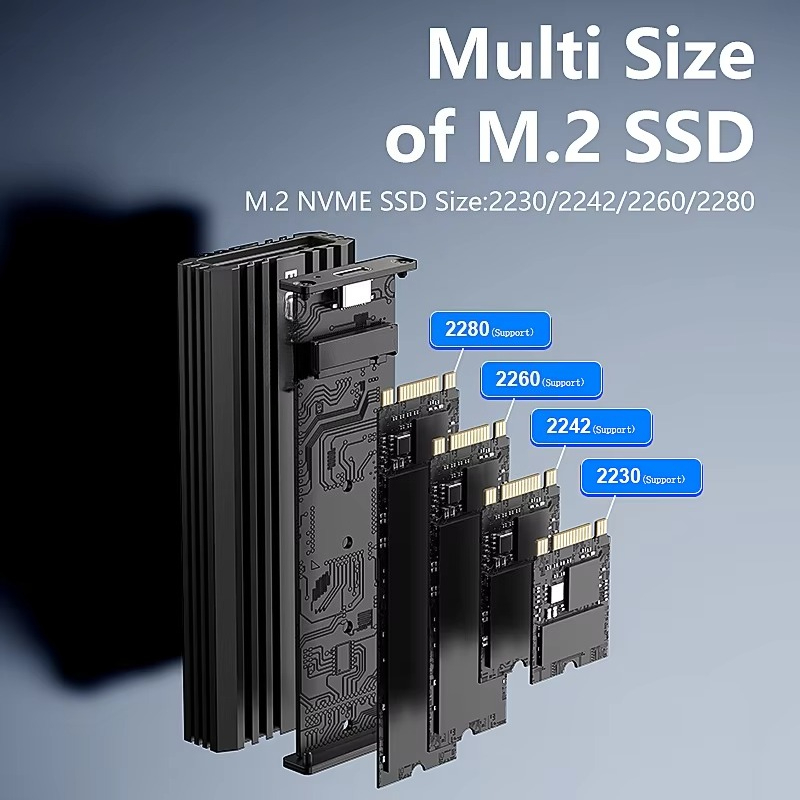 M.2 Ssd - EE1 Aluminum M.2 NVME PCIE External