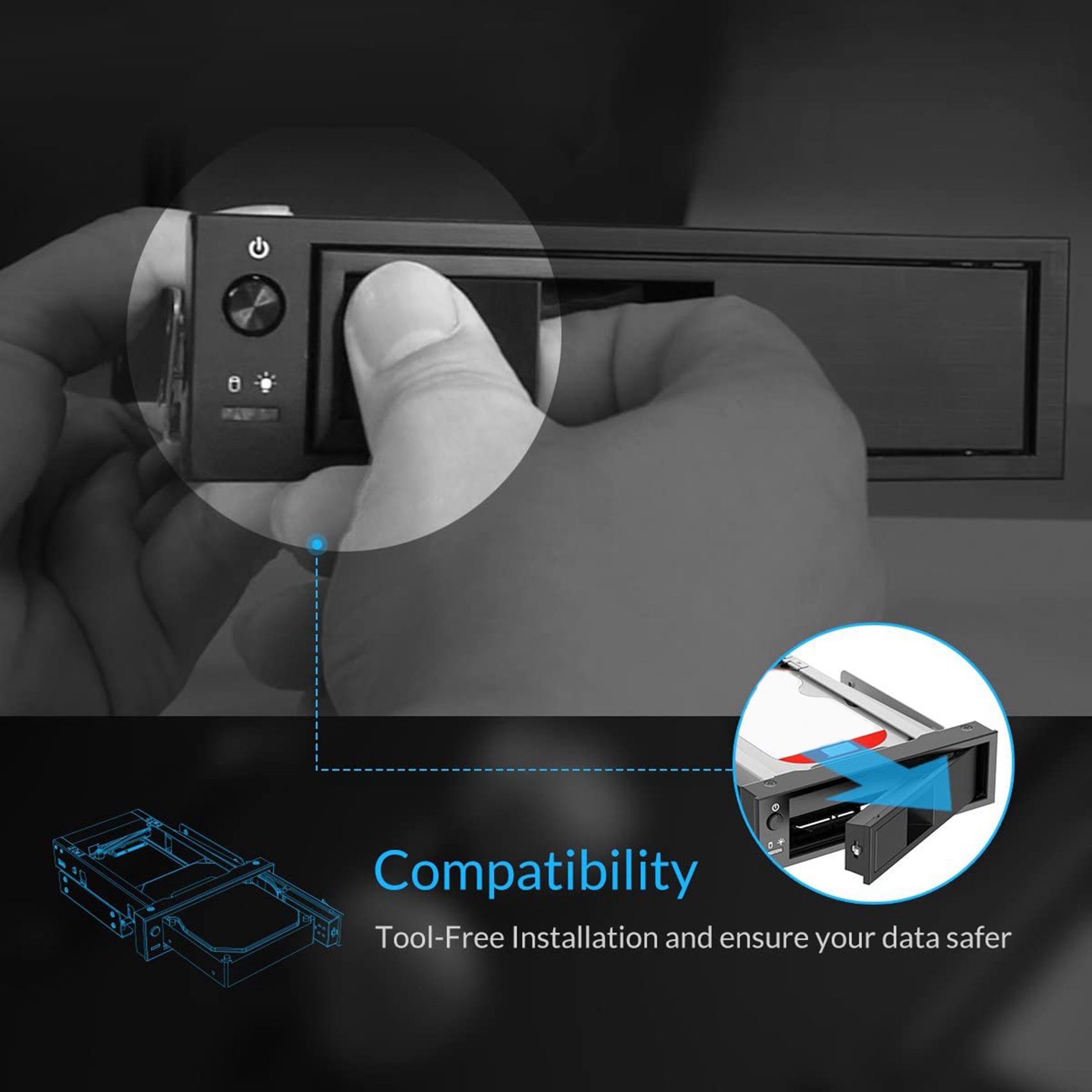 【DT56】1106SS 5.25 Trayless Hot - Ssd Hard Drive recension och pris