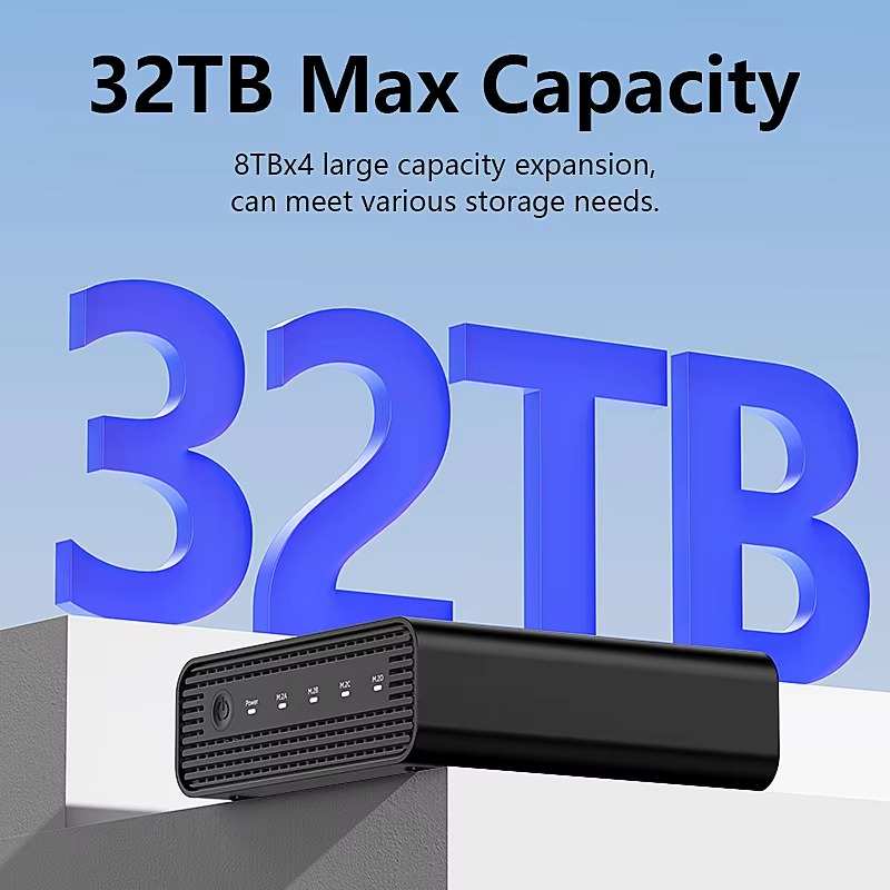 Aluminum M2 4-Bay USB4 Externa - M.2 Ssd recension och pris