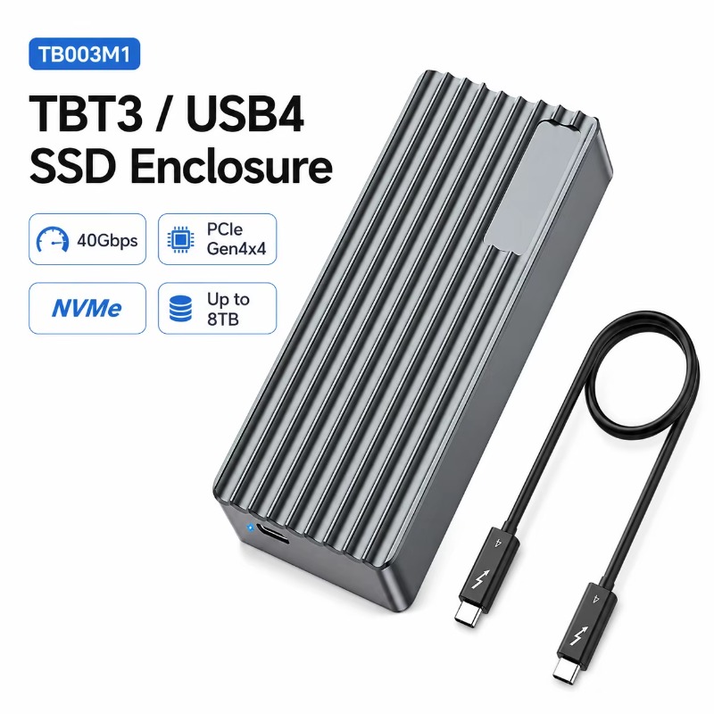 TBT3/USB4 M.2 NVMe SSD Enclosu - External Ssd recension och pris