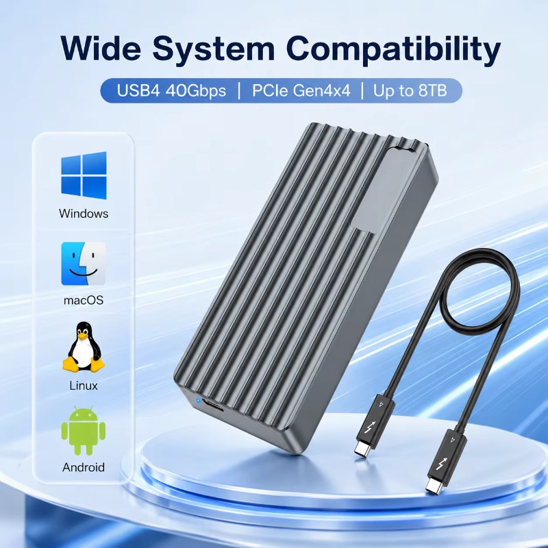 TBT3/USB4 M.2 NVMe SSD Enclosu - External Ssd recension och pris